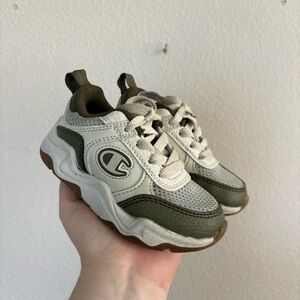 Champion Kids' Olive and Cream Sneakers